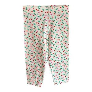 Mini Boden size 6-7 cherry Capri pants